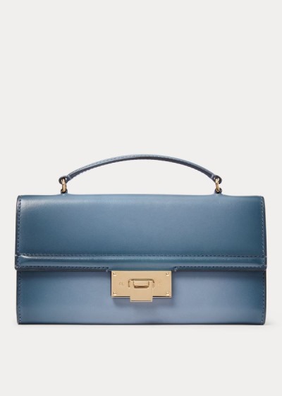 Carteras Ralph Lauren Mujer Azules - Burnished Hinge-Lock - ERBUP7569